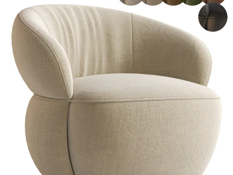 Poltrona SAN REMO di Riviera Maison Modello 3D