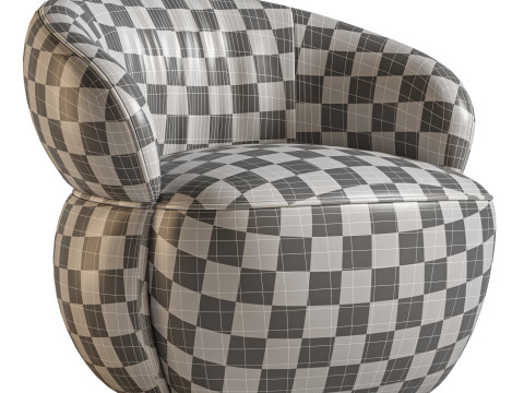 SAN REMO armchair by Riviera Maison 3D Model