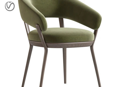 CADEIRA DE JANTAR RAY DA ROCHE BOBOIS Modelo 3D
