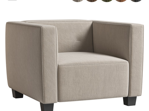 HAMPTON HEIGHTS Armchair by Riviera Maison 3D-Modell