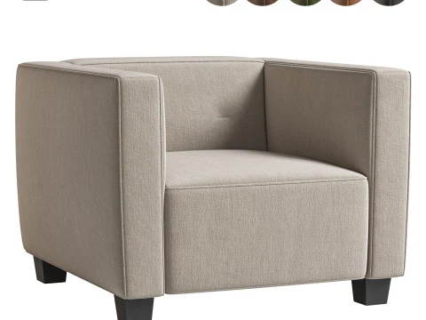 Кресло HAMPTON HEIGHTS от Riviera Maison 3D Модель