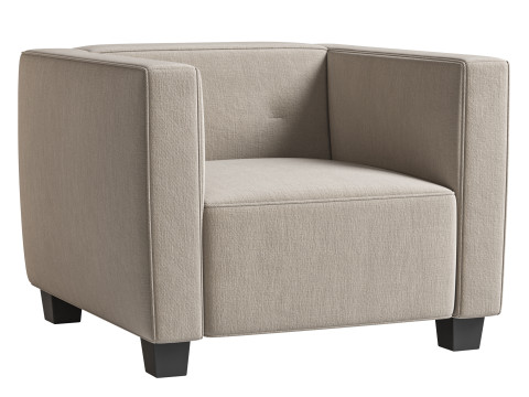 HAMPTON HEIGHTS Armchair by Riviera Maison 3Dモデル