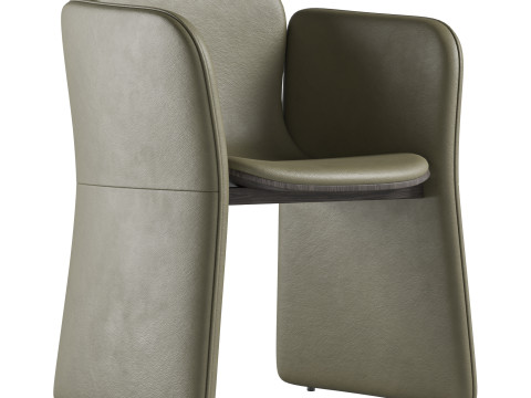 Mitte Chair DN - 03 by Designerd 3D Model
