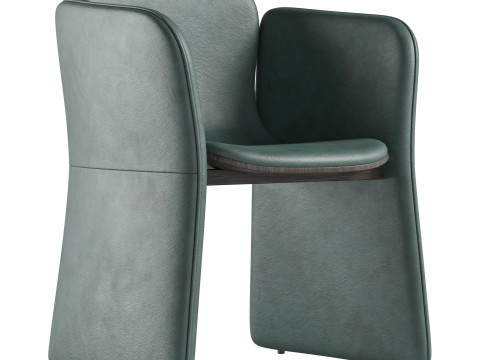 Mitte Chair DN - 03 by Designerd 3D Model