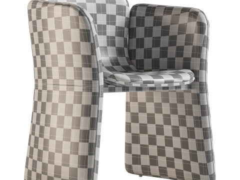 Mitte Chair DN - 03 by Designerd 3D Model
