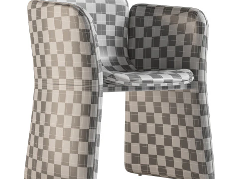 Mitte Chair DN - 03 by Designerd 3D Model