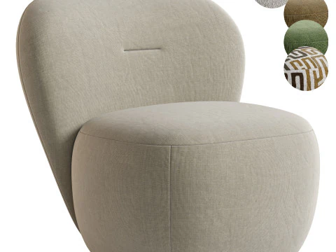 Fotel Loll 07 Niedźwiedź Polarny Model 3D