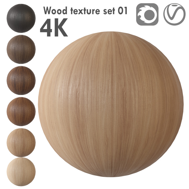 Wood Texture set 01 3D Модель .c4d .max .obj .3ds .fbx .stl .blend 