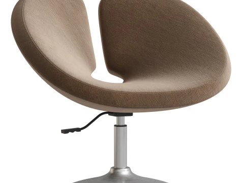 Perch Faux Leather Height Adjustable Chair 3D Model