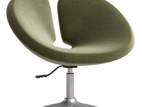 Perch Faux Leather Height Adjustable Chair Modello 3D