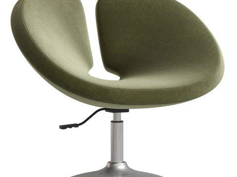 Perch Faux Leather Height Adjustable Chair 3D Model