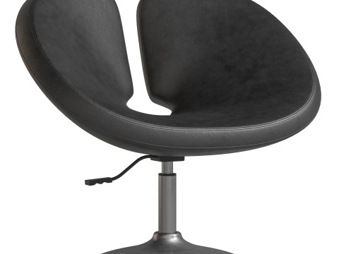 Perch Faux Leather Height Adjustable Chair Modello 3D