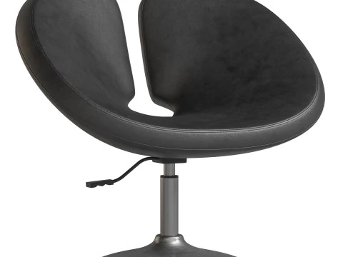 Perch Faux Leather Height Adjustable Chair 3D Model