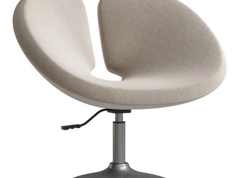 Perch Faux Leather Height Adjustable Chair 3D Model