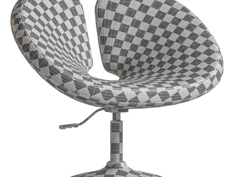 Perch Faux Leather Height Adjustable Chair Modello 3D