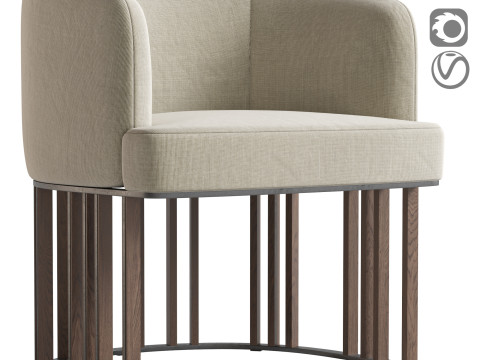 HERO Armchair By Giorgetti 3D-Modell