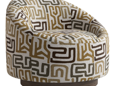 Berlin Armchair By Pierre Frey Modello 3D