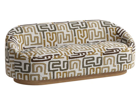 Berlin Sofa By Pierre Frey 3D Model
