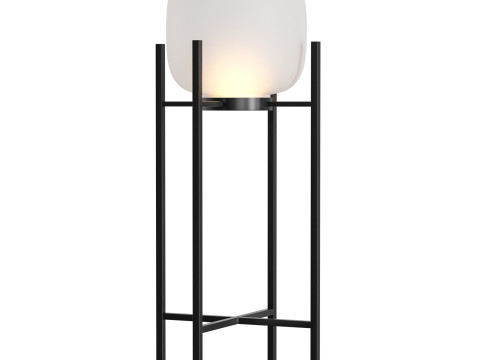 Modern Simplicity Solar Waterproof Cylinder Stainless Steel Acrylic LED Standing Floor Lamp For Outd 3Dモデル