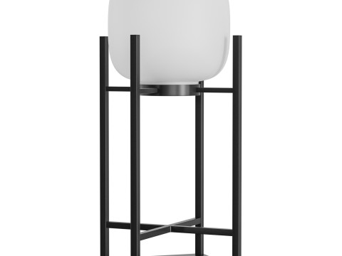 Modern Simplicity Solar Waterproof Cylinder Stainless Steel Acrylic LED Standing Floor Lamp For Outd 3Dモデル
