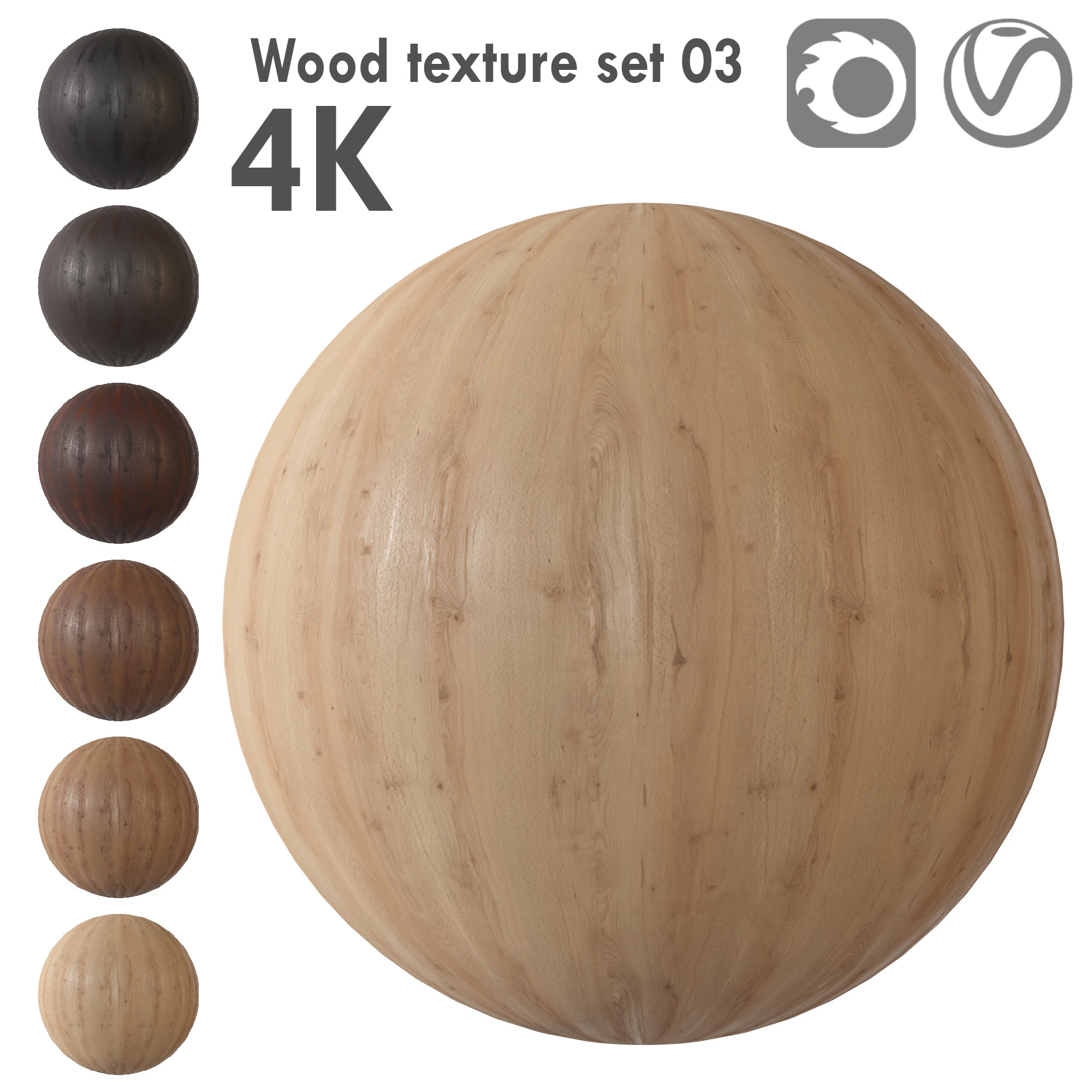 Wood Texture set 03 3D Model .c4d .max .obj .3ds .fbx .stl .blend