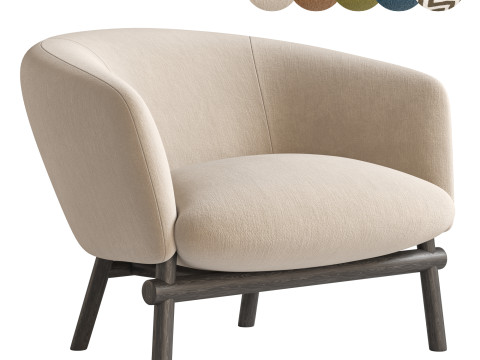 Livre Armchair By Gallotti Radice Modèle 3D
