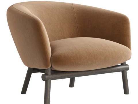 Livre Armchair By Gallotti Radice 3D Model