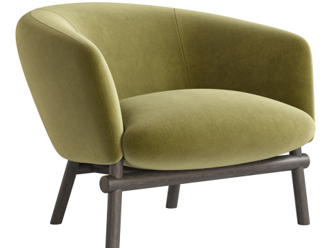 Livre Armchair By Gallotti Radice Modello 3D
