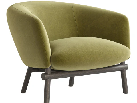 Livre Armchair By Gallotti Radice 3D Model