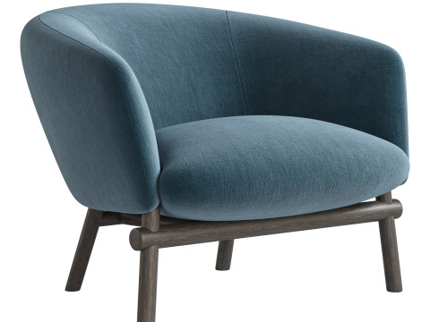 Livre Armchair By Gallotti Radice Modello 3D