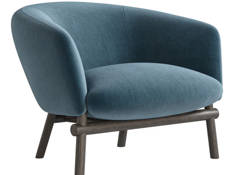 Livre Armchair By Gallotti Radice 3D Model