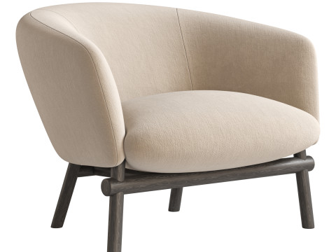 Livre Armchair By Gallotti Radice Modello 3D