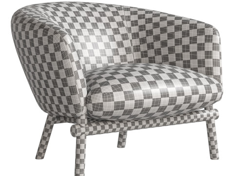 Livre Armchair By Gallotti Radice Modello 3D