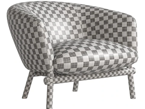 Livre Armchair By Gallotti Radice 3D Model