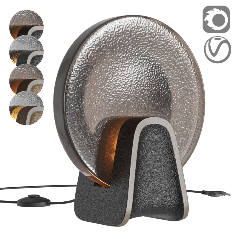 Ingot Lantern Light by HOLLY HUNT 3D Модель .c4d .max .obj .3ds .fbx .stl .blend