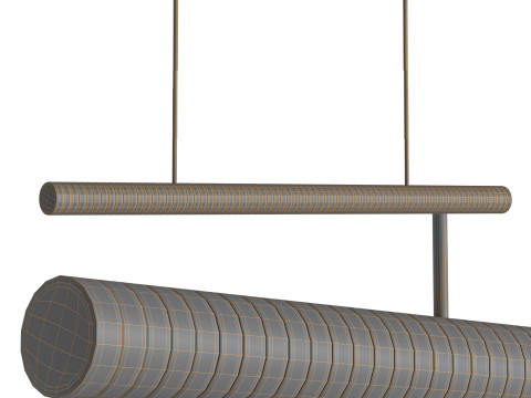 Galet Satin H Chandelier by HOLLY HUNT 3D Модель