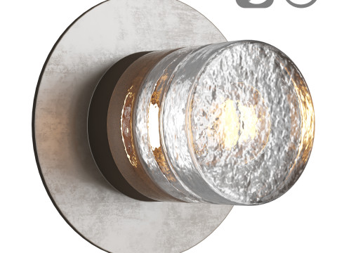 Galet Ceiling Mount or Sconce by HOLLY HUNT 3D Модель