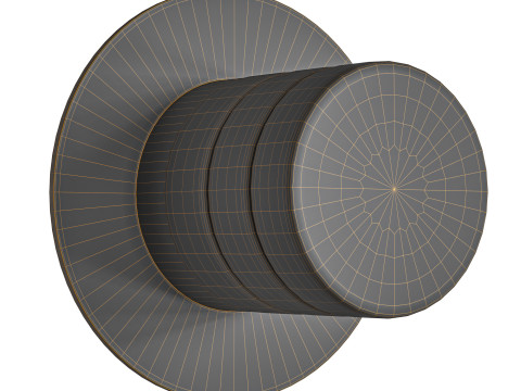 Galet Ceiling Mount or Sconce by HOLLY HUNT 3D Model