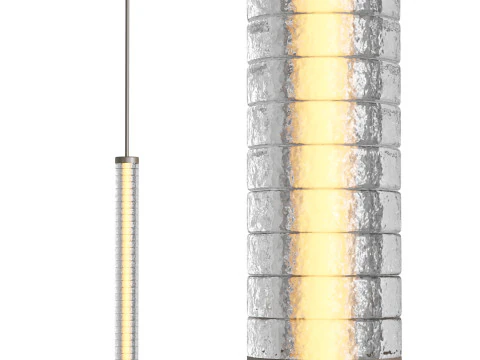 Galet V Pendant Lamp by HOLLY HUNT 3D Model