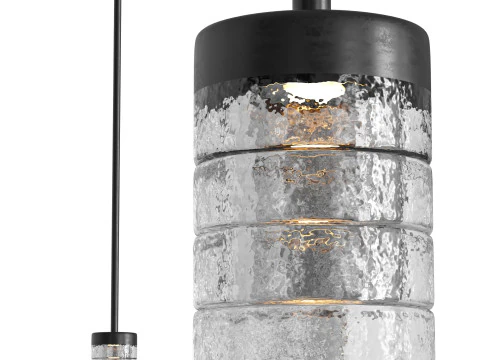 Galet V Pendant Lamp by HOLLY HUNT 3D Model
