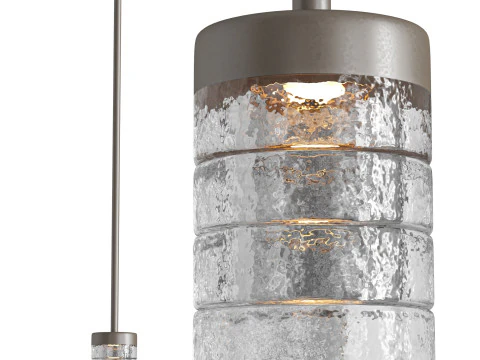 Galet V Pendant Lamp by HOLLY HUNT 3D Model