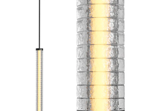 Galet V Pendant Lamp by HOLLY HUNT 3D Model