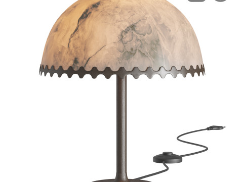 Oceana Black Metal Table Lamp 3D Модель