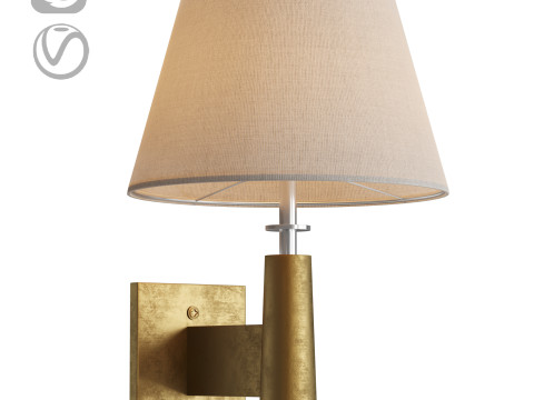 Tailor Soft Bronze Wall Sconce 3D Модель