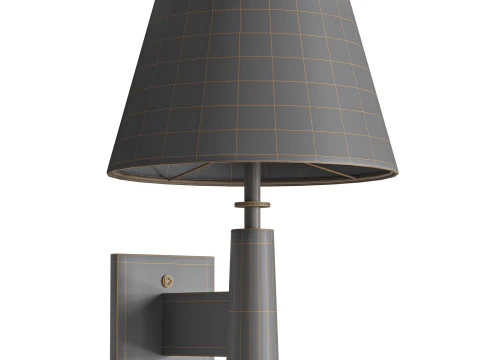 Tailor Soft Bronze Wall Sconce 3D Model