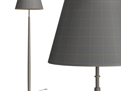 Tailor Soft Bronze Floor Lamp 3D Model