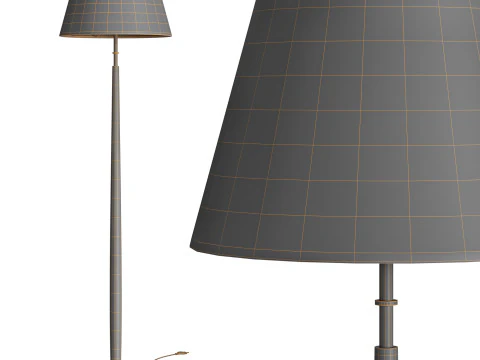 Tailor Soft Bronze Floor Lamp 3D Model