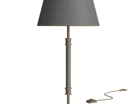 Viator Wrapped White Leather Table Lamp 3D 모델