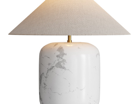Block Rosso Levanto Marble Table Lamp Modello 3D