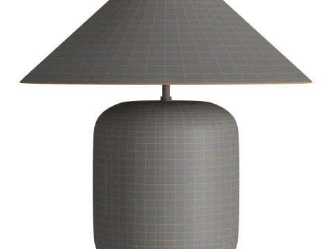 Block Rosso Levanto Marble Table Lamp 3D Model